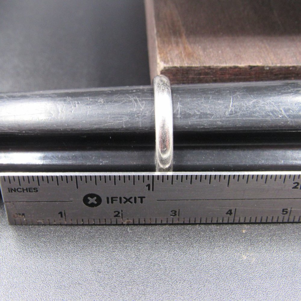 Size 7.25 950 Platinum Custom 3mm Tiffany & Co Plain Band Ring Vintage - Picture 7 of 8